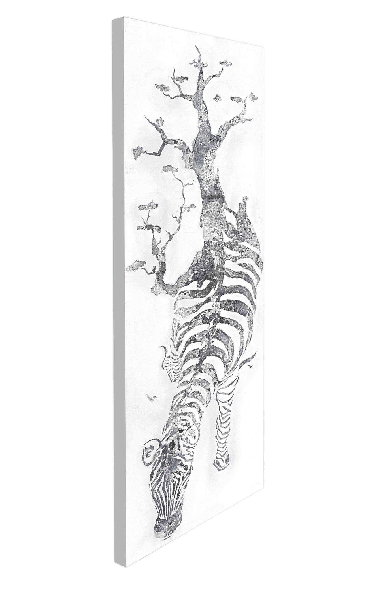 Ölgemälde auf Canvas, Zebra 150cm x 50cm
