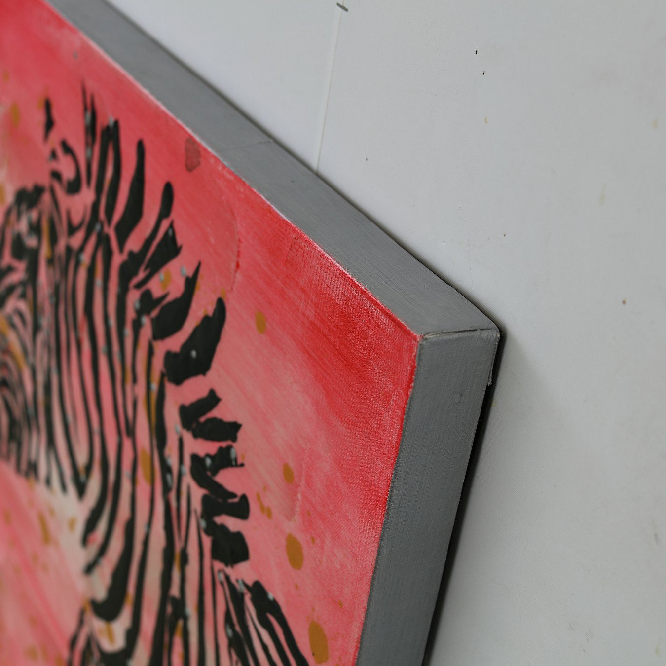 Leinwand (Canvas) handgemalt, LRA Zebra - 70cm x 70cm