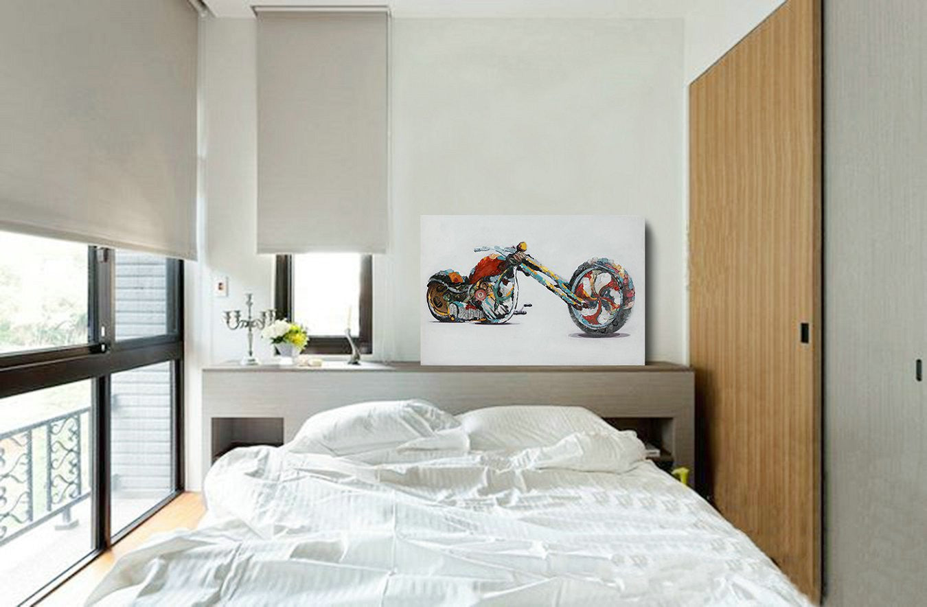Leinwand (Canvas) handgemalt, LRB Harley - 60cm x 90cm