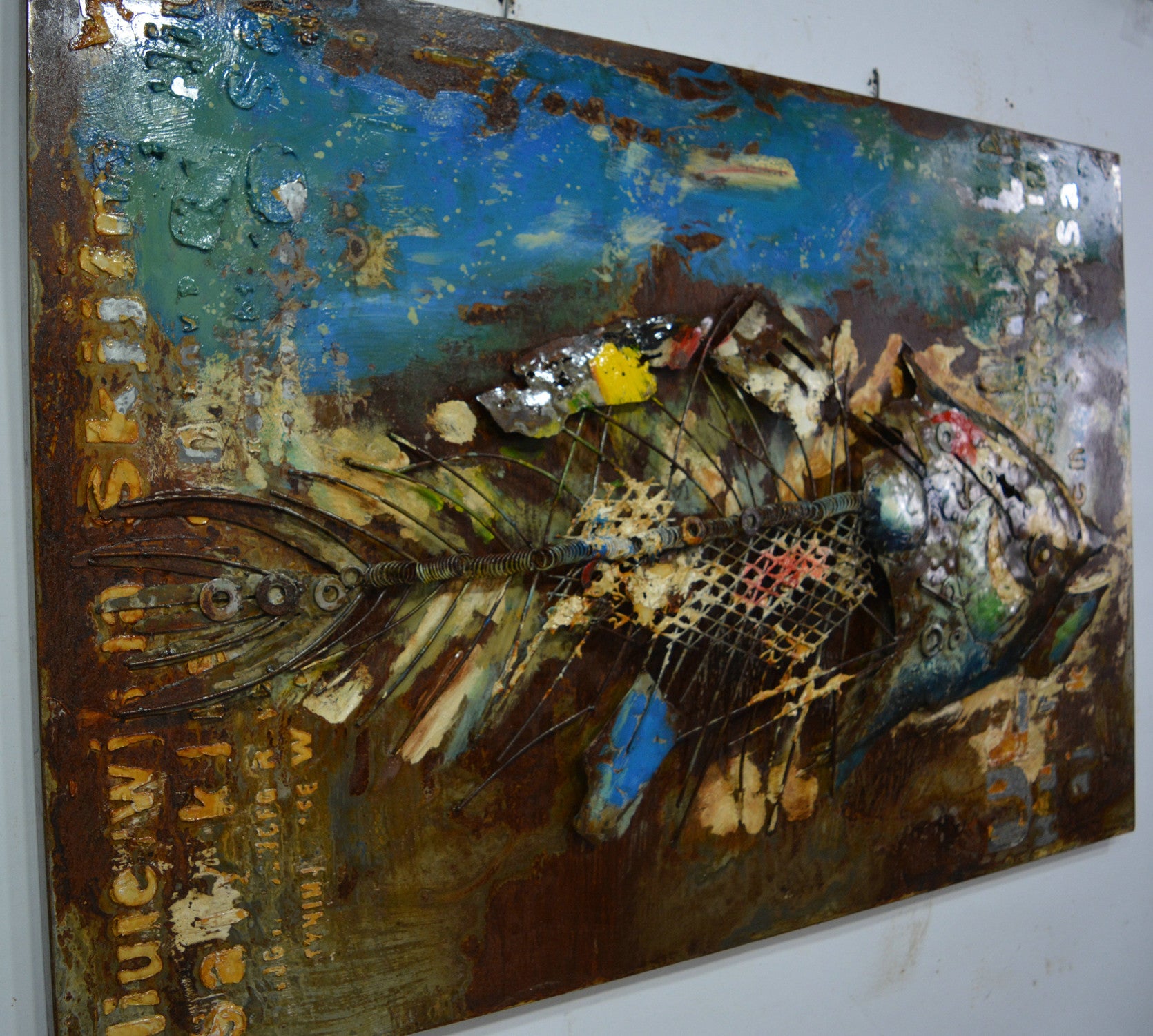 Metallbild, Fisch - 120cm x 80cm