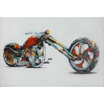 Leinwand (Canvas) handgemalt, LRB Harley - 60cm x 90cm
